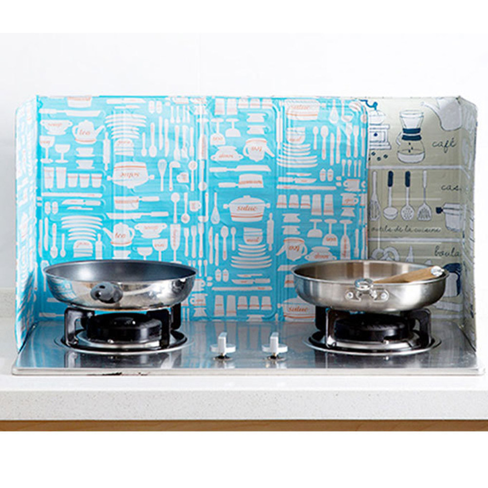 Kitchen Gadgets Useful - واقي رذاذ الزيت من رقائق الألومنيوم