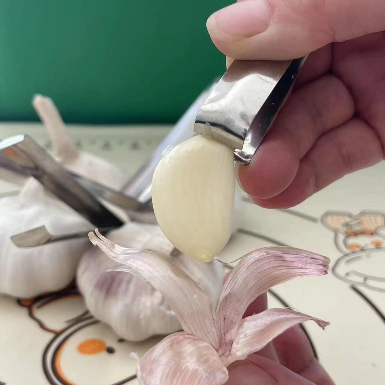 Kitchen Gadgets Garlic - مجموعة أدوات المطبخ: مقشرة الثوم وملقط