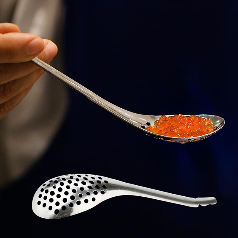 Kitchen Gadgets Useful - 56 فتحة ملعقة الكافيار أدوات المطبخ