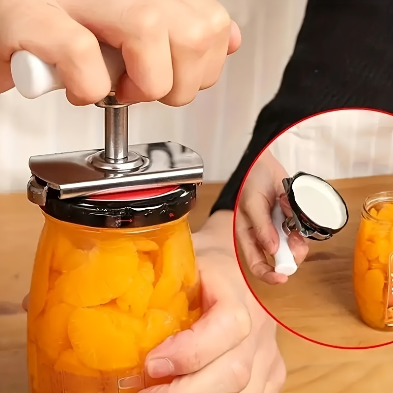 Kitchen Gadgets Jar Openers - فتاحة جرة يدوية من الفولاذ المقاوم