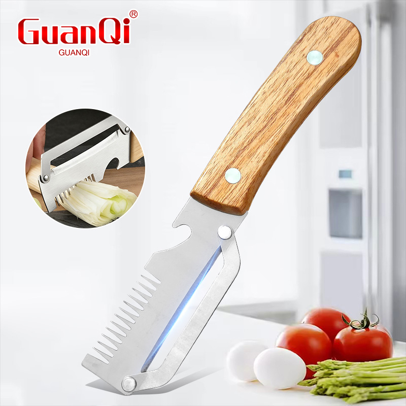 Household Kitchen Gadgets Vegetable Cutter Silk Cutter - مقشرة متعددة الوظائف من الفولاذ المقاوم