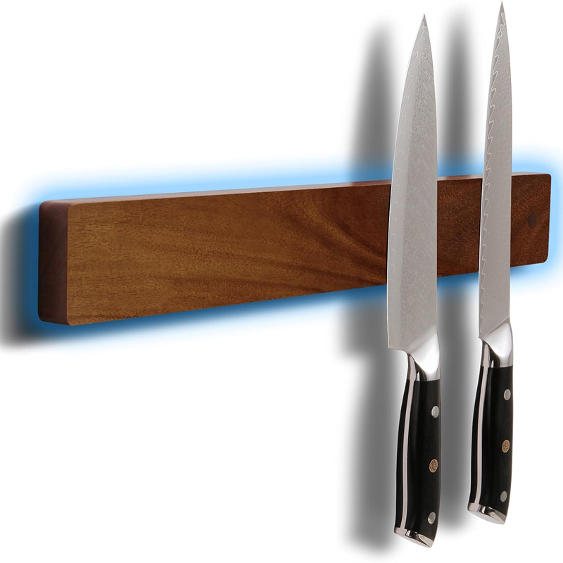 Magnetic Knife Strip - 30 سنتيمتر 40 سنتيمتر الرماد الخشب