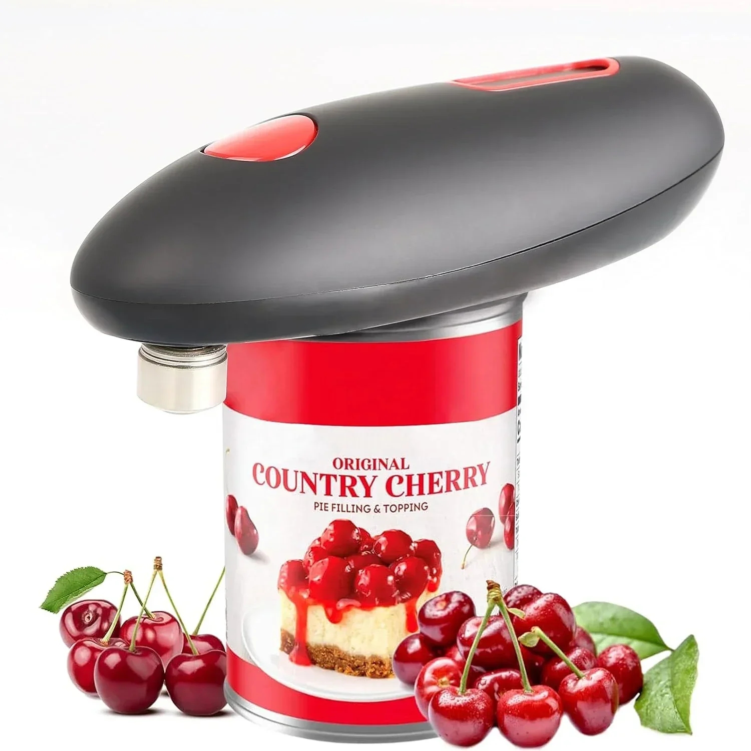 Kitchen Gadgets Jar Openers - فتالة علب تعمل بالبطارية الكهربائية ،