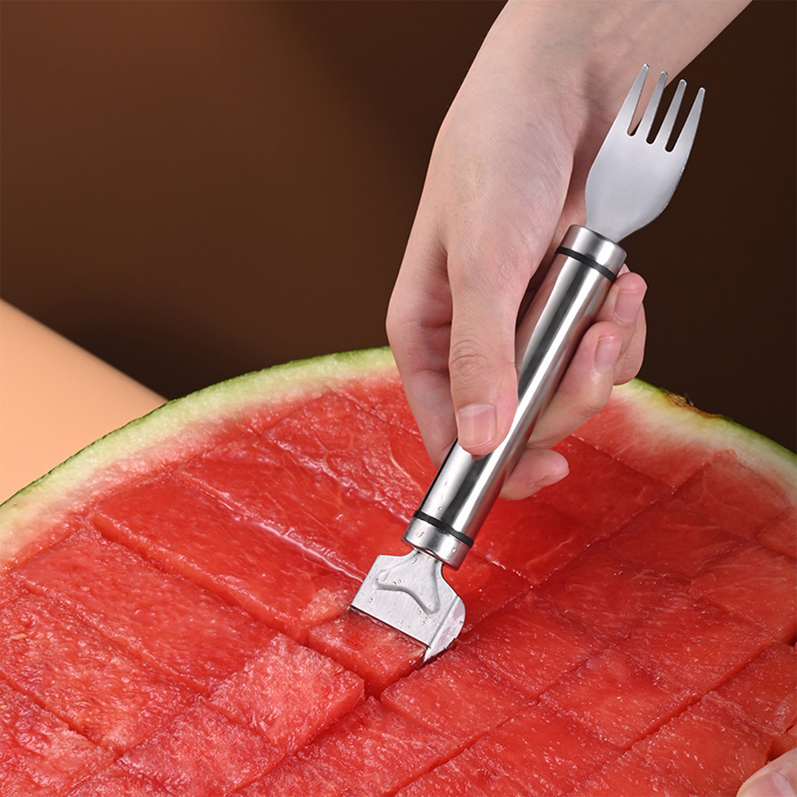 Watermelon Slicer Cutter - أداة تقطيع البطيخ من الفولاذ المقاوم