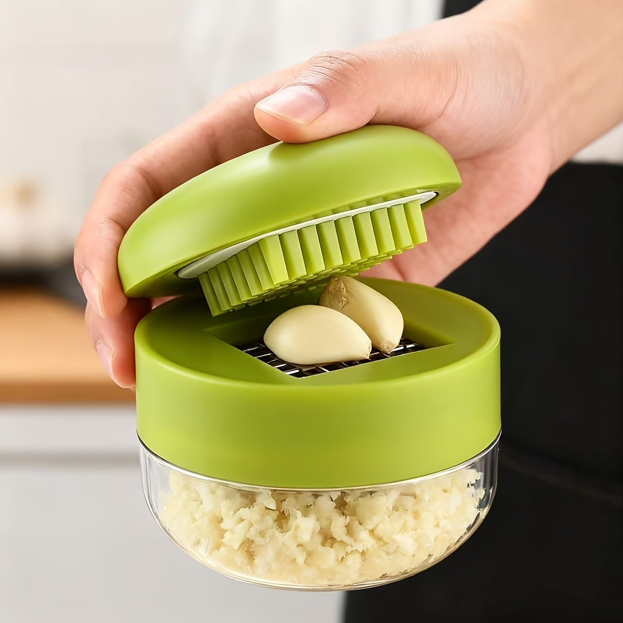 Kitchen Gadgets Garlic - قطاعة ثوم يدوية متعددة الوظائف، أداة
