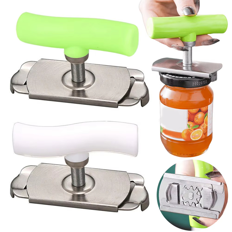 Kitchen Gadgets Jar Openers - فتاحة برطمانات متعددة الاستخدامات من الفولاذ