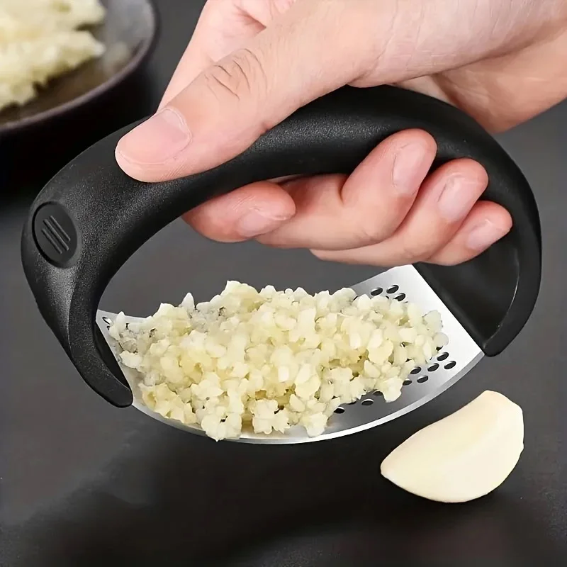 Kitchen Gadgets Garlic - مفرمة ثوم يدوية من الفولاذ المقاوم