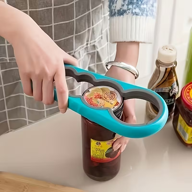 Kitchen Gadgets Jar Openers - فتاحة برطمانات وزجاجات متعددة الوظائف، أداة