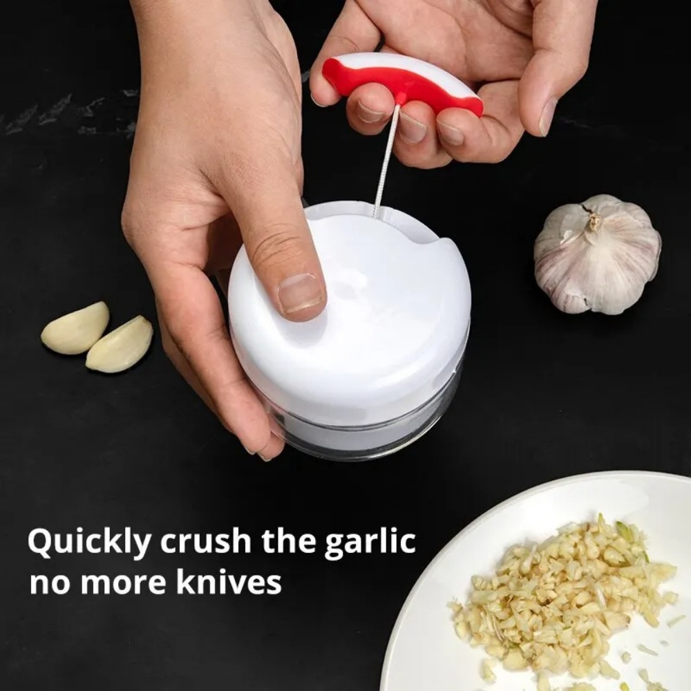 Kitchen Gadgets Garlic - هراسة ثوم يدوية متعددة الوظائف للمطبخ،
