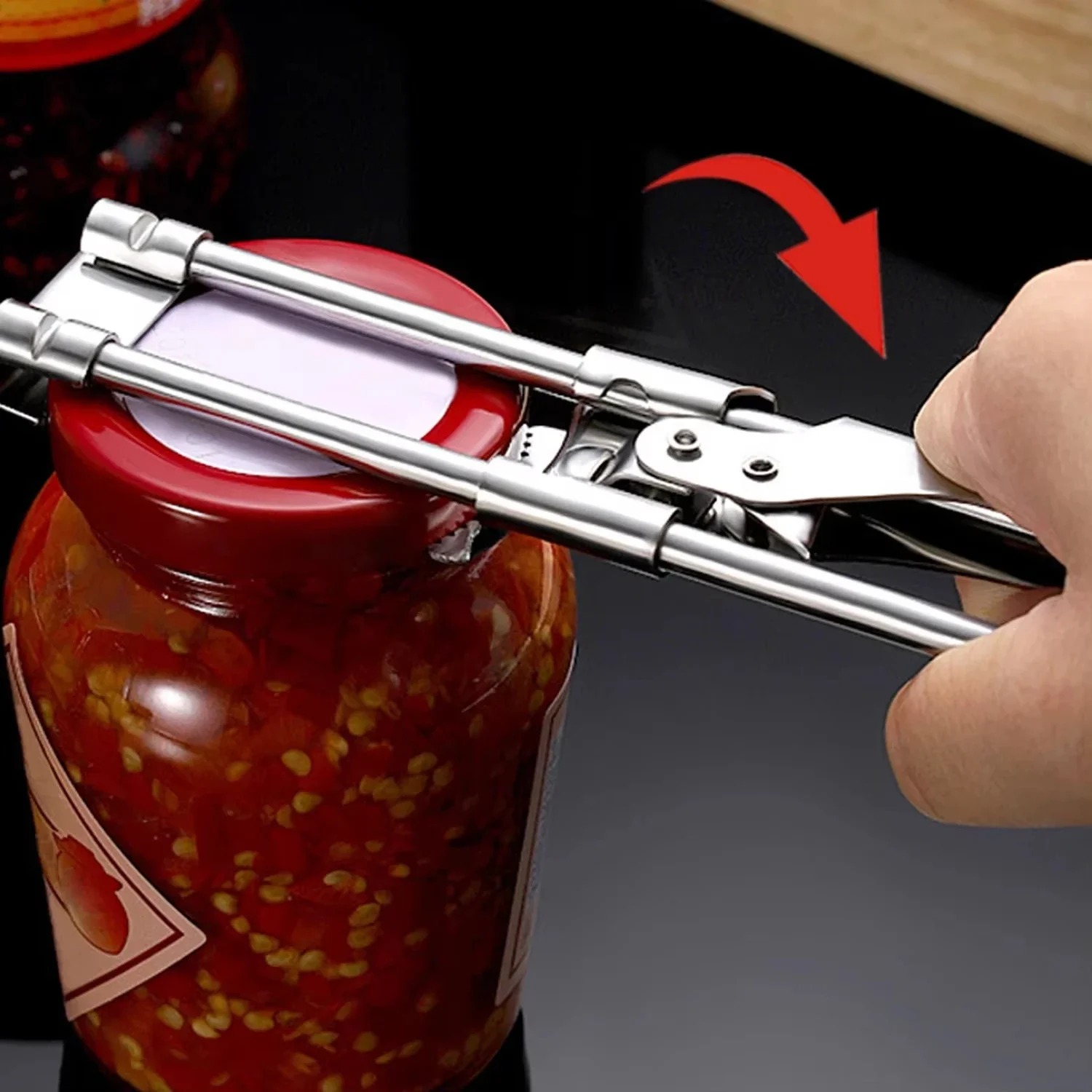 Kitchen Gadgets Jar Openers - جرة وفتاحة زجاجات متعددة الوظائف من
