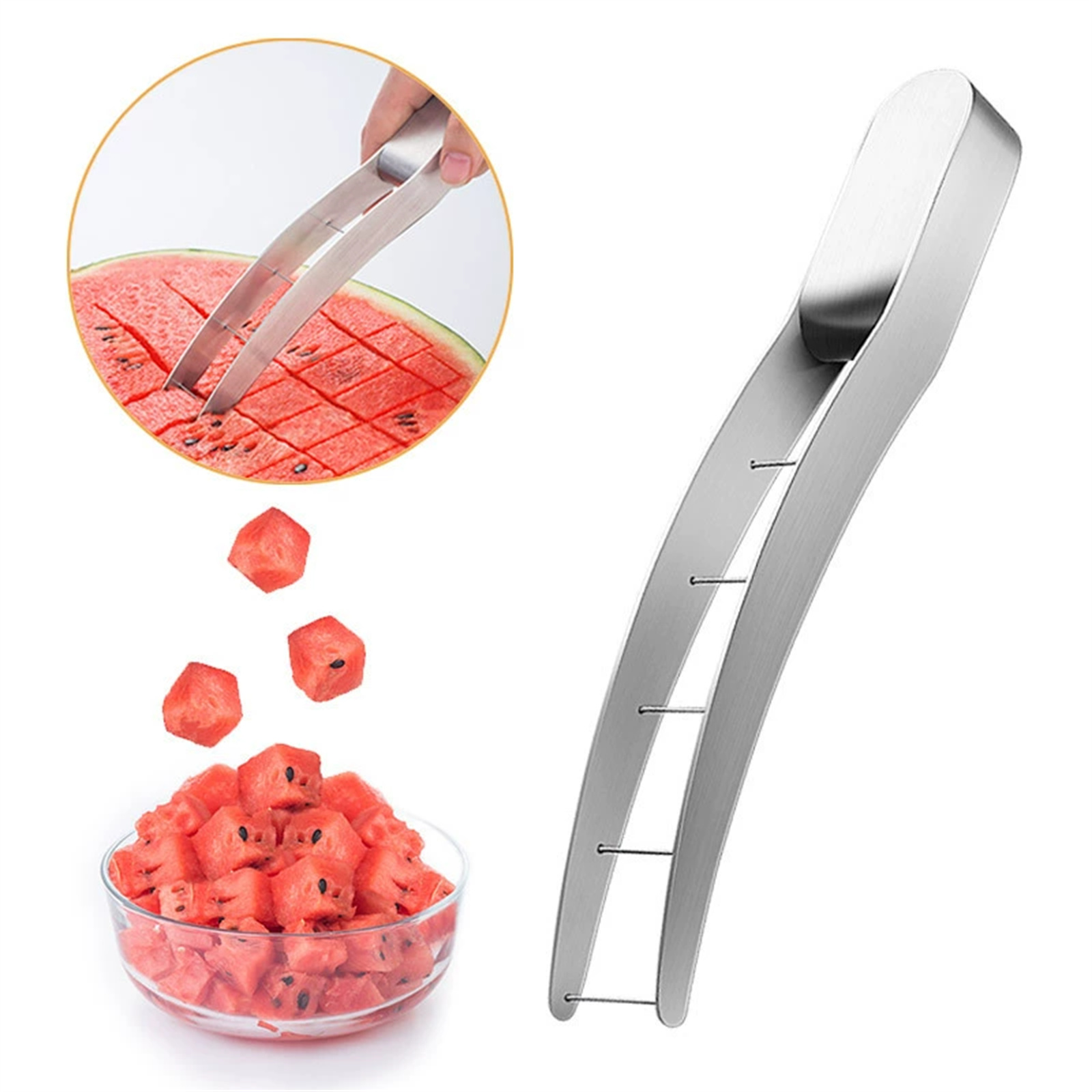 أداة تقطيع البطيخ من الفولاذ ا - مراجعة Watermelon Slicer Cutter وسعره