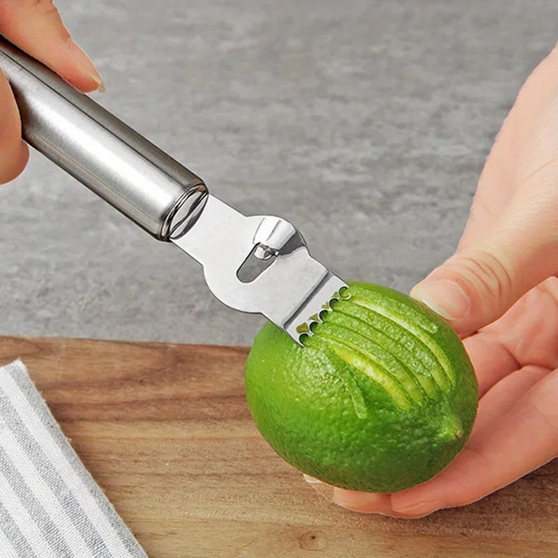 مبشرة الليمون من الفولاذ المقا - مراجعة Household Kitchen Gadgets Vegetable Cutter Silk Cutter وسعره