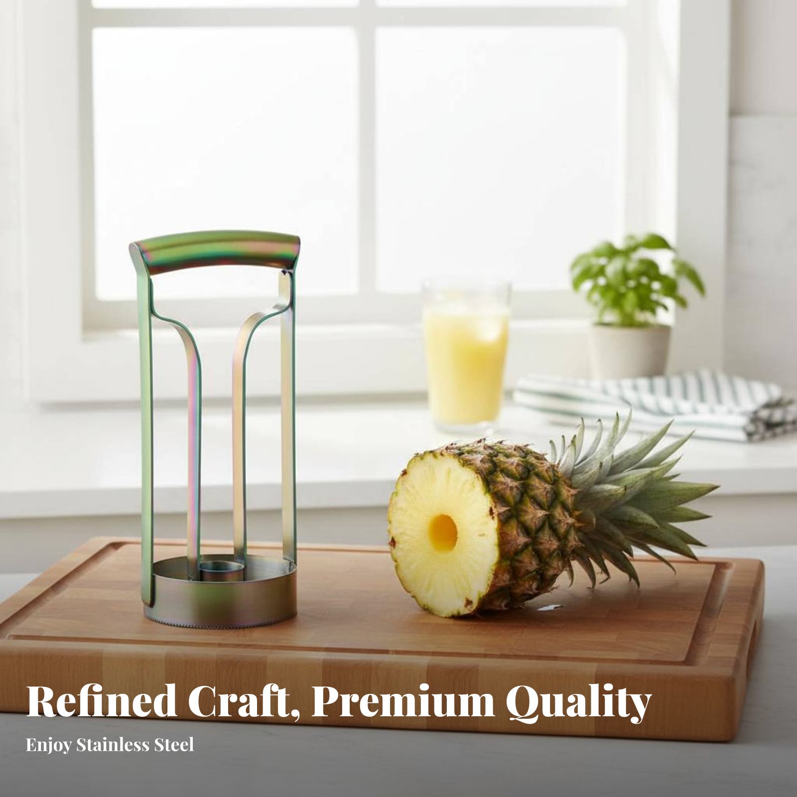 قطاعة أناناس من الفولاذ المقاو - مراجعة Kitchen Gadgets Useful وسعره