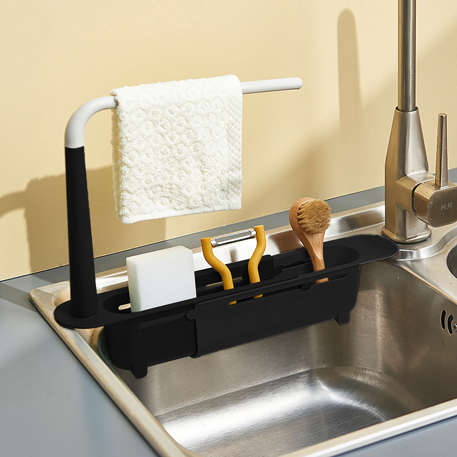 تجفيف بالوعة Elescopic ، منظم  - مراجعة Healthy Kitchen Gadgets وسعره