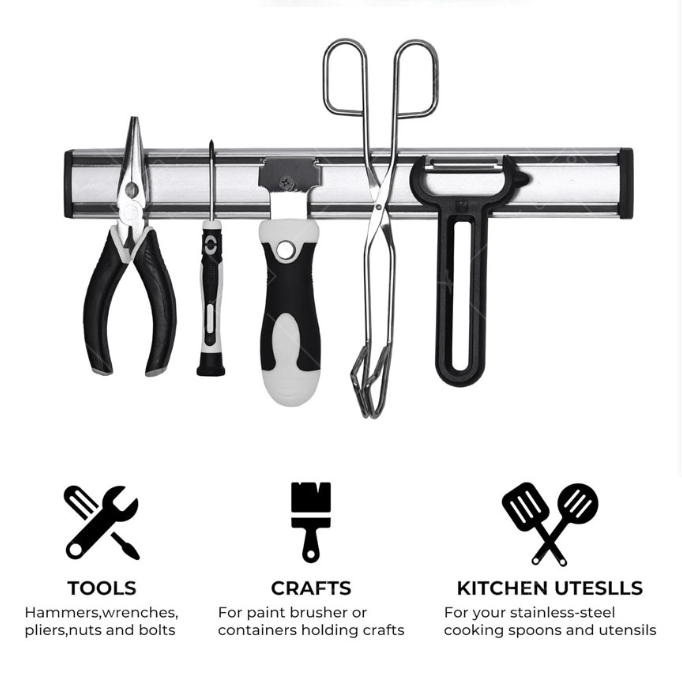 حامل سكاكين المطبخ متعدد الأغر - مراجعة Magnetic Knife Strip وسعره