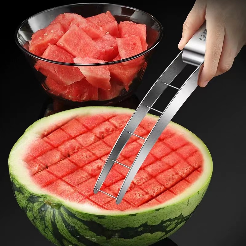 سكين البطيخ من الفولاذ المقاوم - مراجعة Watermelon Slicer Cutter وسعره