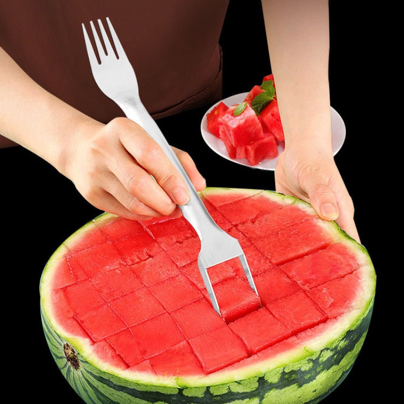 قاطع بطيخ من الفولاذ المقاوم ل - مراجعة Watermelon Slicer Cutter وسعره