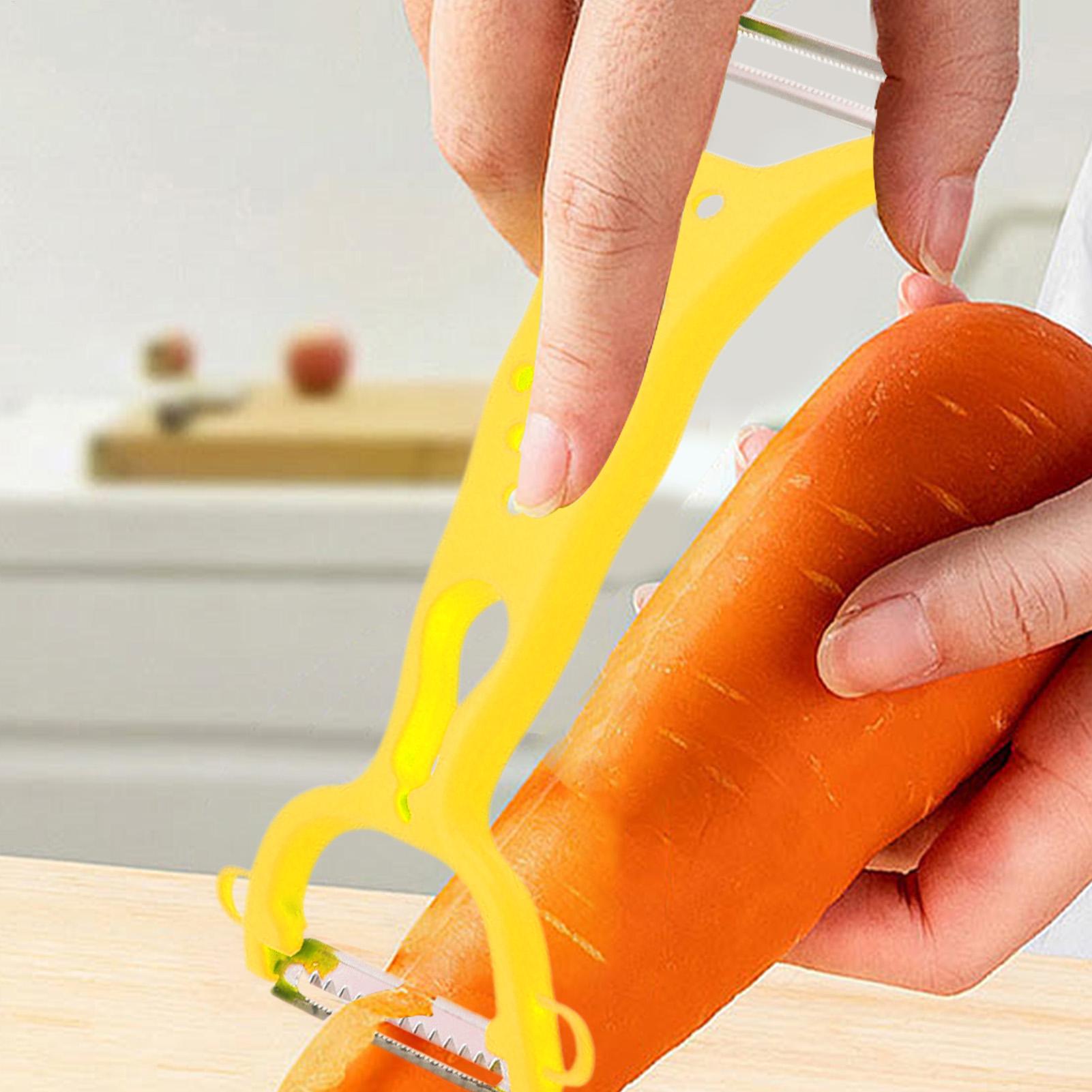 مقشرة خضروات من الفولاذ المقاو - مراجعة Household Kitchen Gadgets Vegetable Cutter Silk Cutter وسعره