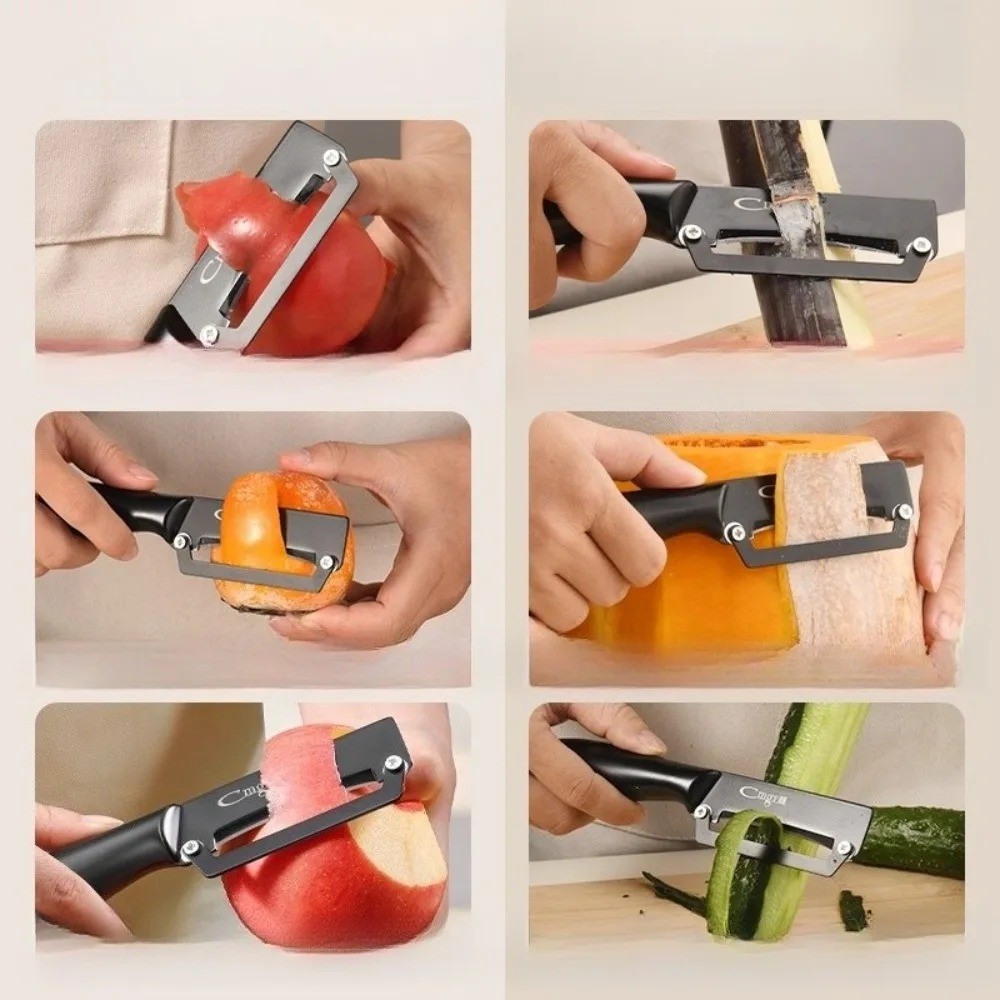 مقشرة متعددة الوظائف من الفولا - مراجعة Household Kitchen Gadgets Vegetable Cutter Silk Cutter وسعره