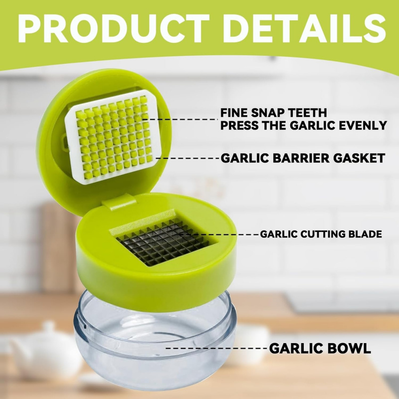 مفرمة ثوم للمطبخ سهلة الاستخدا - مراجعة Kitchen Gadgets Garlic وسعره