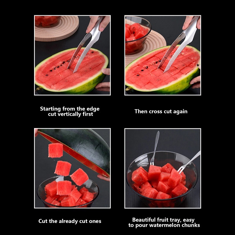 أداة تقطيع البطيخ المنزلية، قط - مراجعة Watermelon Slicer Cutter وسعره