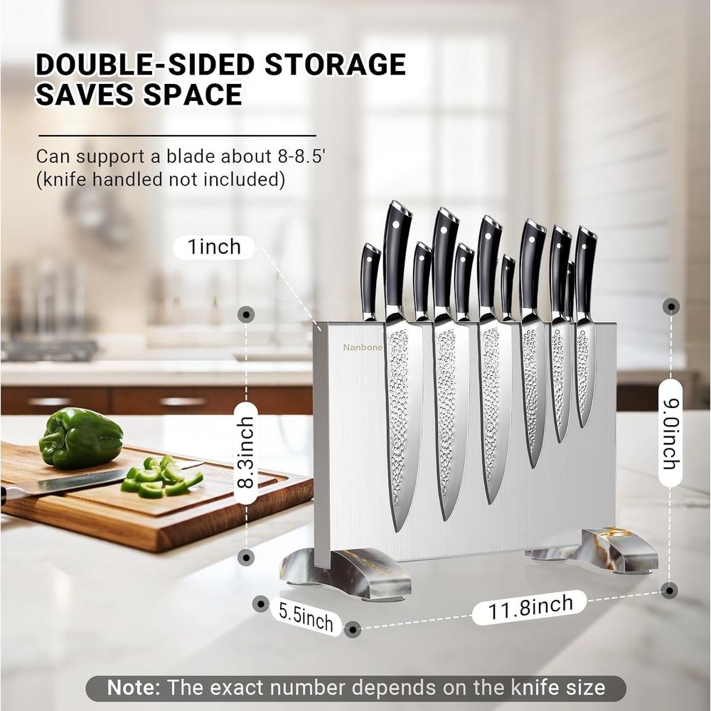 حامل مغناطيسي بدون سكاكين، رف  - مراجعة Magnetic Knife Strip وسعره