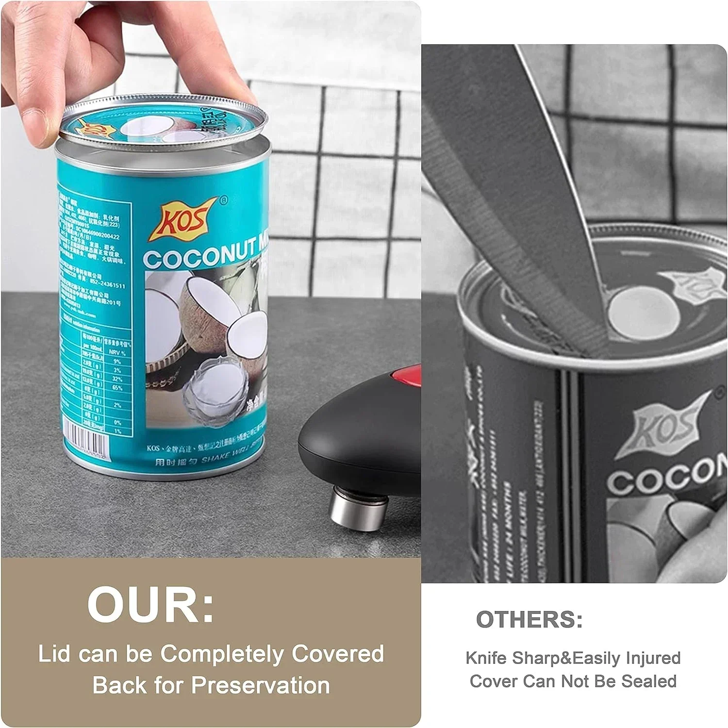 فتالة علب تعمل بالبطارية الكهر - مراجعة Kitchen Gadgets Jar Openers وسعره