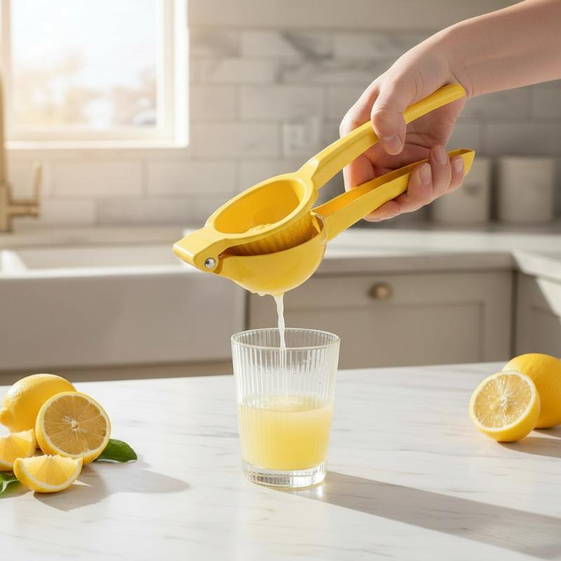 عصارة ليمون يدوية محمولة، أداة - مراجعة Kitchen Gadgets Useful وسعره