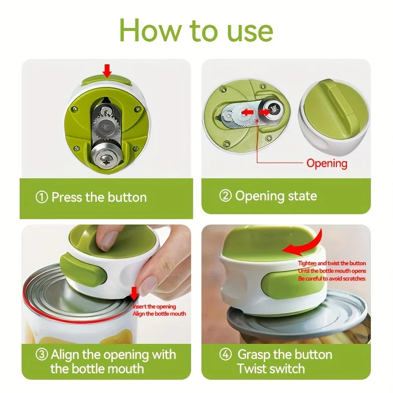 فتاحة علب يدوية محمولة، فتاحة  - مراجعة Kitchen Gadgets Jar Openers وسعره