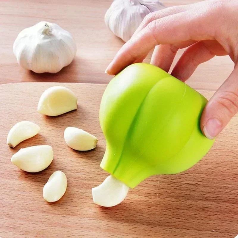 مقشرة ثوم سيليكون ، مزيل للجلد - مراجعة Kitchen Gadgets Garlic وسعره