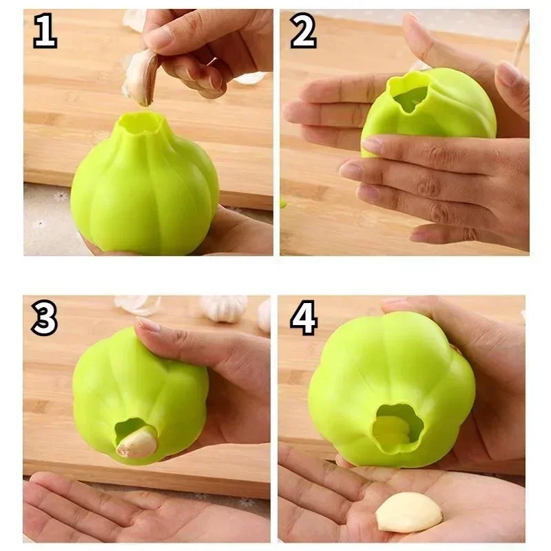 مقشرة ثوم سيليكون ، مزيل للجلد - مراجعة Kitchen Gadgets Garlic وسعره