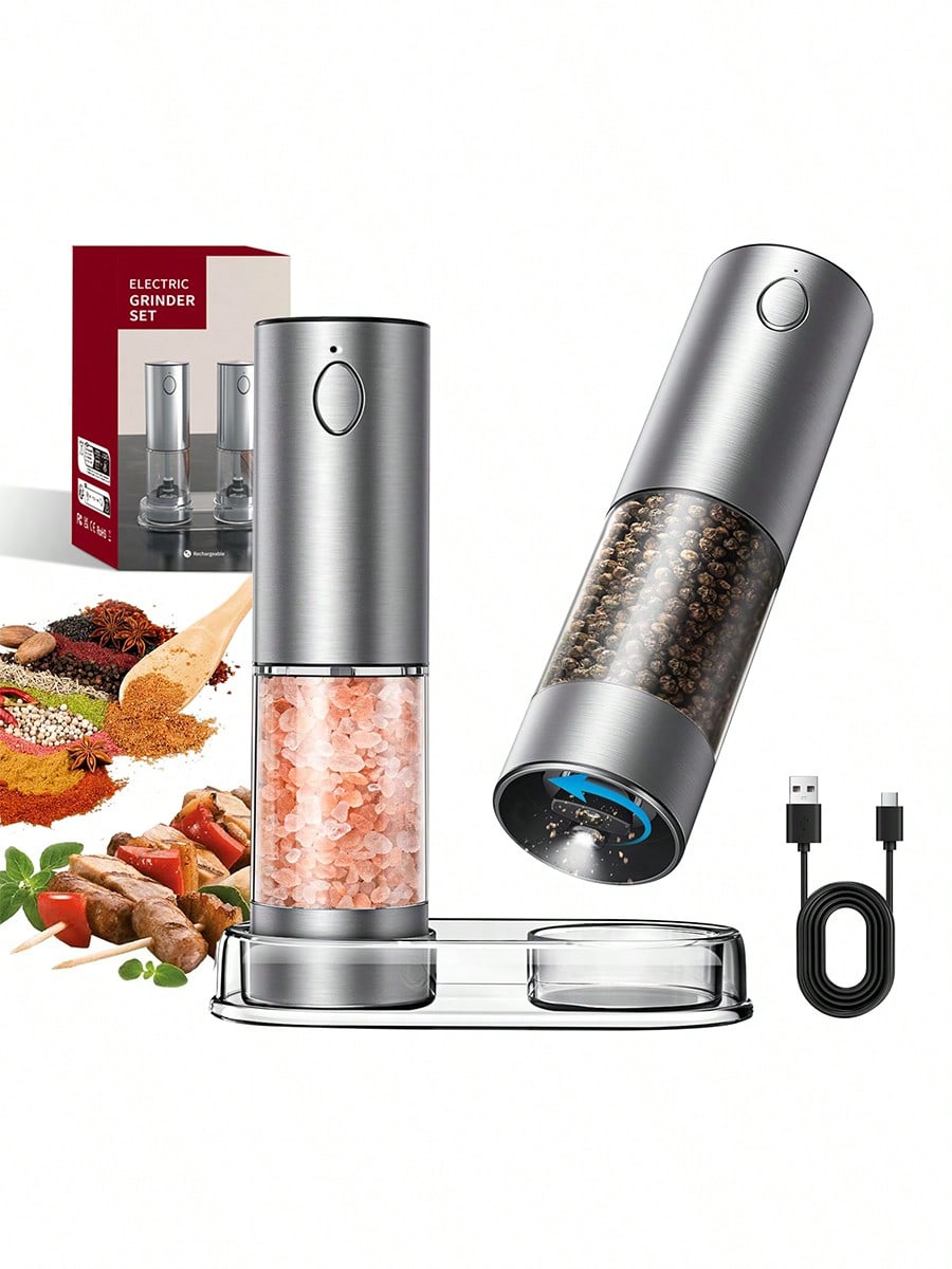 مجموعة مطحنة ملح وفلفل كهربائي - مراجعة Kitchen Gadgets Ideas وسعره