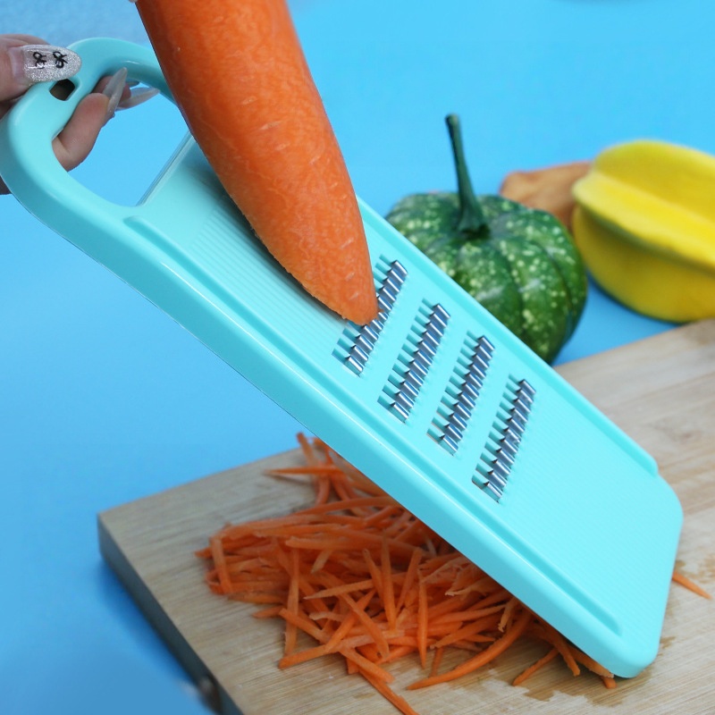 مبشرة الخضار القطاعة الجزرة ال - مراجعة Household Kitchen Gadgets Vegetable Cutter Silk Cutter وسعره