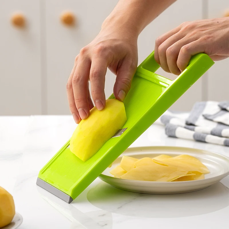 قطاعة خضراوات متعددة الوظائف م - مراجعة Household Kitchen Gadgets Vegetable Cutter Silk Cutter وسعره