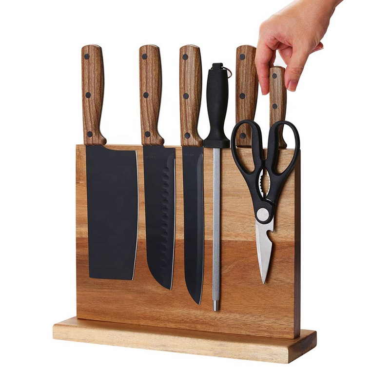 حامل سكاكين مغناطيسي خشبي من خ - مراجعة Magnetic Knife Strip وسعره