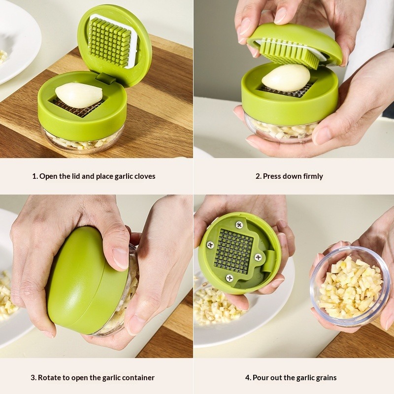 قطاعة ثوم يدوية متعددة الوظائف - مراجعة Kitchen Gadgets Garlic وسعره