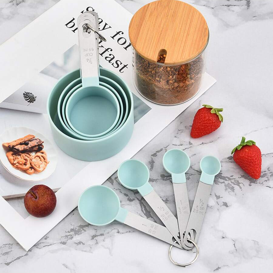 4 قطعة/8 قطعة كوب قياس بلاستيك - مراجعة Healthy Kitchen Gadgets وسعره