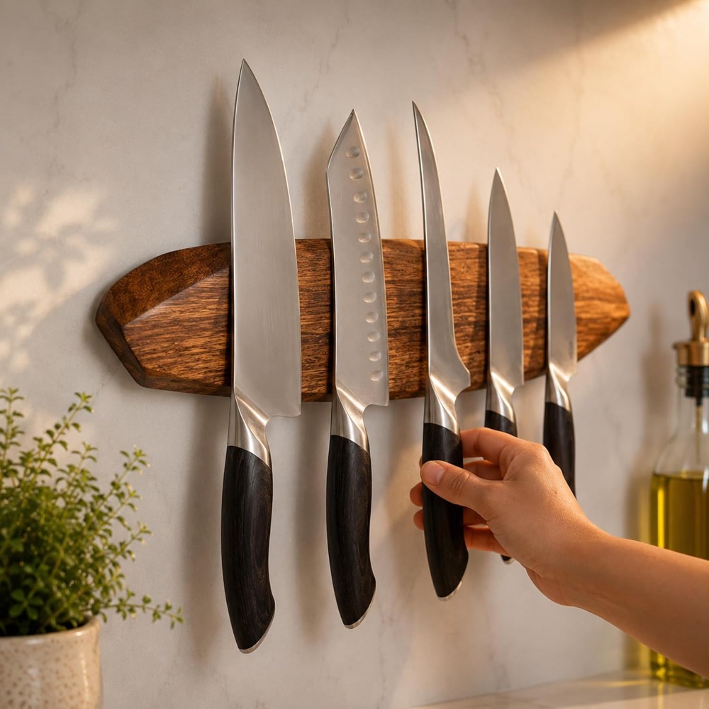 حامل سكاكين مغناطيسي - شريط خش - مراجعة Magnetic Knife Strip وسعره