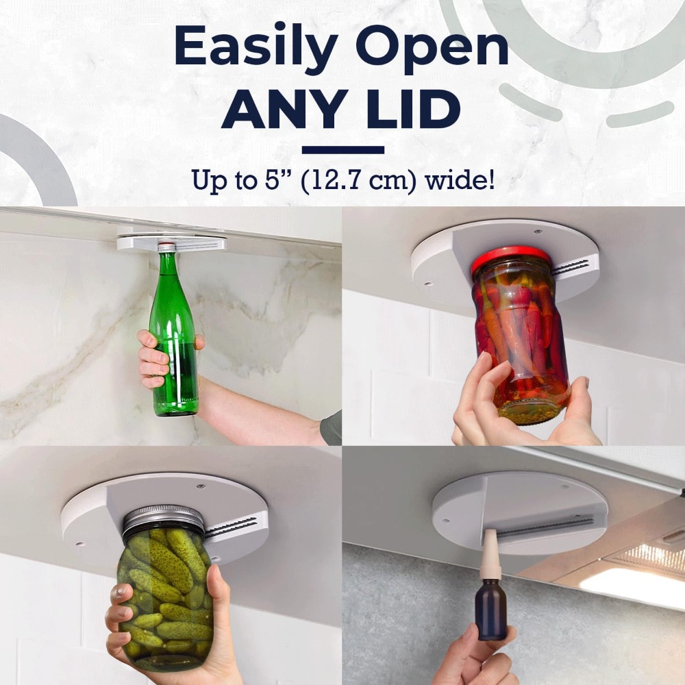 فتاحات برطمانات تحت الخزانة لل - مراجعة Kitchen Gadgets Jar Openers وسعره