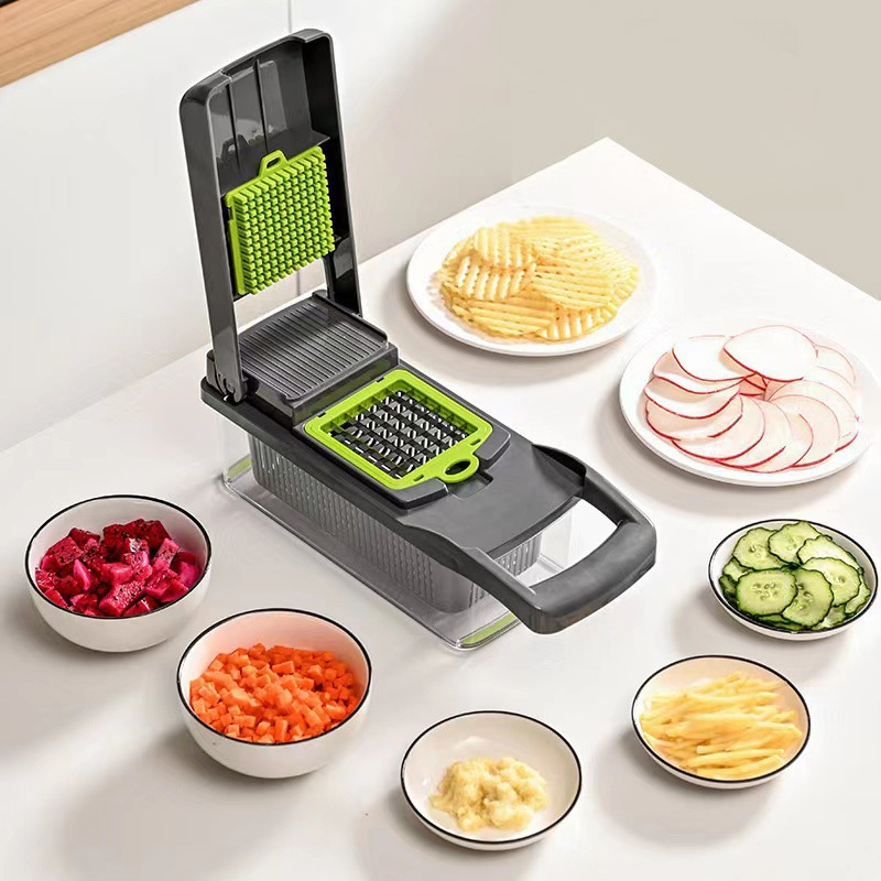 قطاعة خضروات فاخرة - ملحقات مت - مراجعة Household Kitchen Gadgets Vegetable Cutter Silk Cutter وسعره