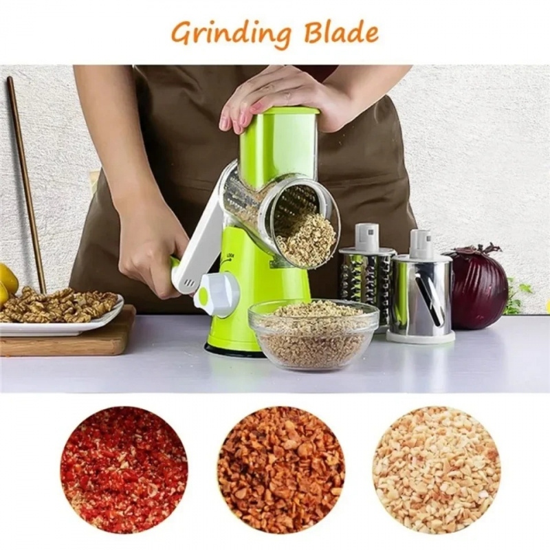 مبشرة جبن يدوية دوارة لتقطيع ا - مراجعة Household Kitchen Gadgets Vegetable Cutter Silk Cutter وسعره