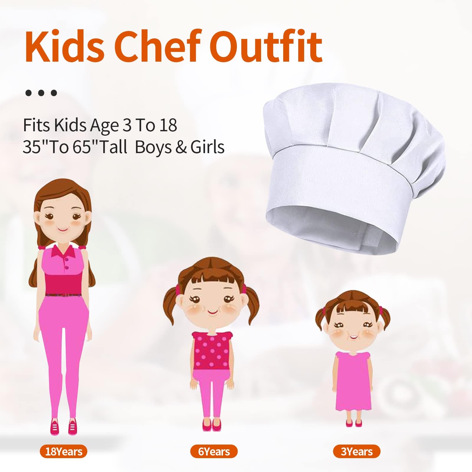 4 قطع قبعات طهاة بيضاء للأطفال - مراجعة Kitchen Gadgets You Need وسعره