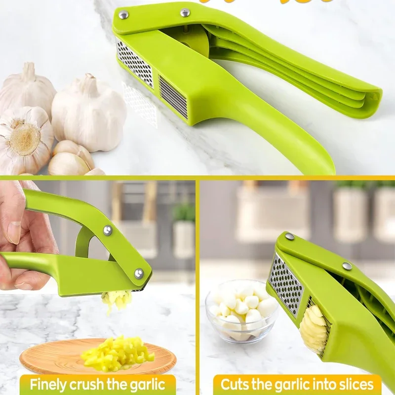 2 في 1 آلة تقطيع الثوم والقطاع - مراجعة Kitchen Gadgets Garlic وسعره